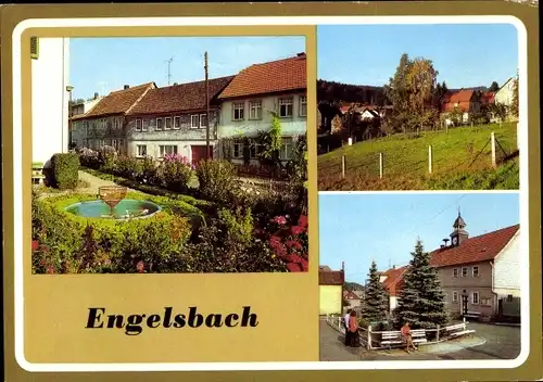 Ak Engelsbach Leinatal Thüringen, Hauptstraße, Dorfstraße