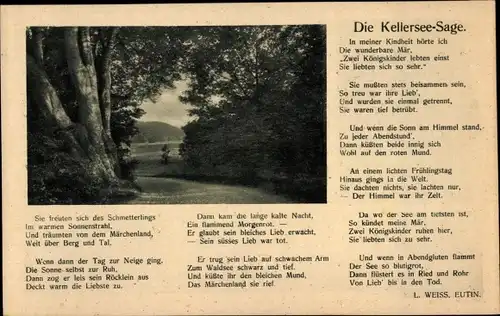 Ak Malente in Ostholstein, Kellersee-Sage