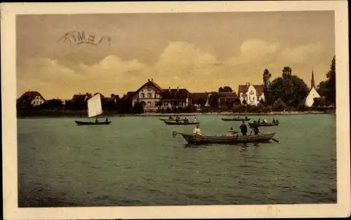 Ak Unteruhldingen Uhldingen Mühlhofen am Bodensee, Bodensee, Boote