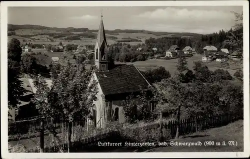 Ak Hinterzarten im Schwarzwald, Ortsansicht, Kirchturm