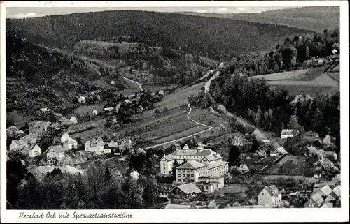 Ak Bad Orb im Spessart Hessen, Blick auf den Ort, Spessartsanatorium