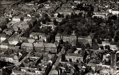 Ak Erlangen in Mittelfranken Bayern, Universitätsviertel, Luftansicht