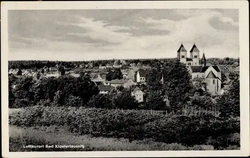 Ak Bad Klosterlausnitz in Thüringen, Panorama vom Ort