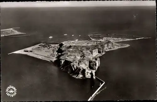 Ak Nordseeinsel Helgoland, Gesamtansicht, Luftbild