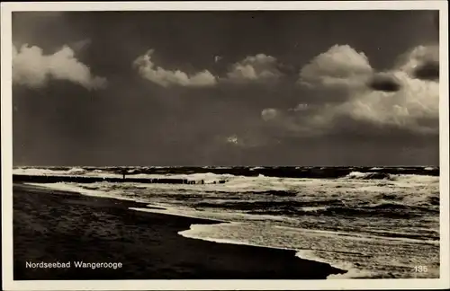 Ak Nordseebad Wangerooge in Ostfriesland, Strand