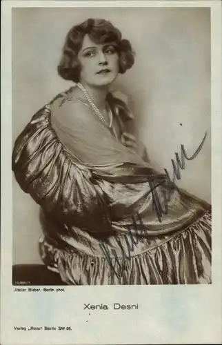 Ak Schauspielerin Xenia Desni, Portrait, Autogramm