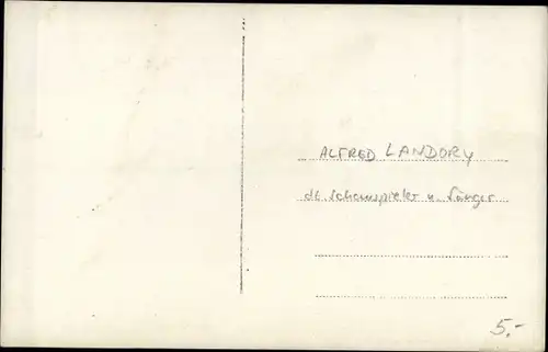 Ak Schauspieler Alfred Landory, Portrait, Autogramm