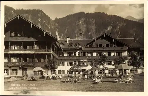 Ak Mayrhofen im Zillertal Tirol, Hotel Neuhaus