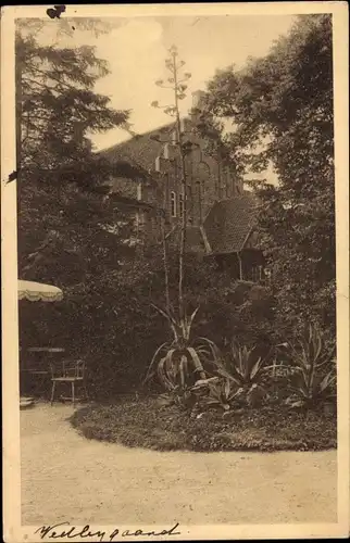 Ak Dänemark, Gebäude, Garten