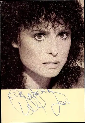 Foto Schauspielerin Sängerin Daliah Lavi, Portrait, Autogramm