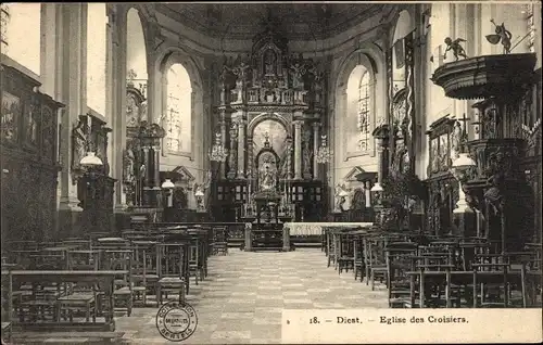 Ak Dies Flandern Flämisch-Brabant, Kirche der Crosiers