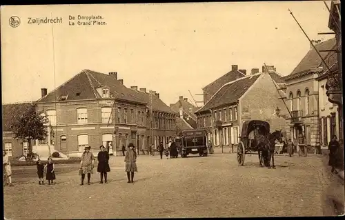 Ak Zwijndrecht Flandern Antwerpen, Dorpplaats