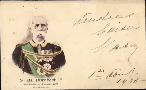 Ak Humbert I., König von Italien