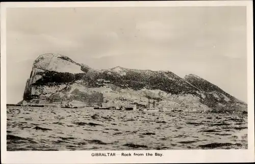 Ak Gibraltar, Felsen aus der Bucht