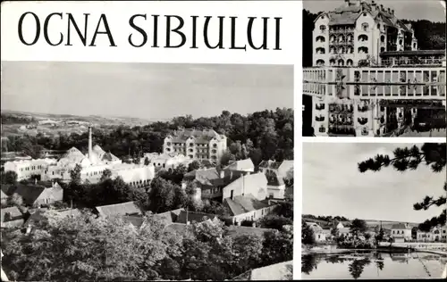 Ak Ocna Sibiului Vizakna Rumänien, Teilansichten