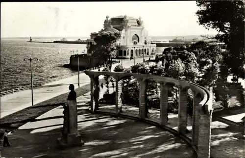 Ak Constanța Konstanza Rumänien, Küstenpromenade
