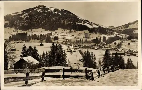 Ak Gstaad Saanen Kanton Bern, Totalansicht