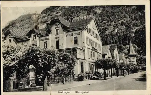 Ak Meiringen Kanton Bern Schweiz, Kirchgasse