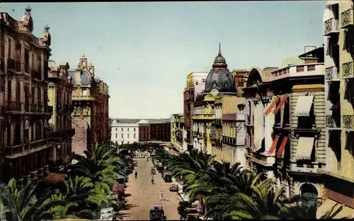 Ak Oran Algerien, Boulevard Gallieni, Le Lycee