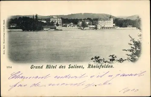 Ak Rheinfelden Kanton Aargau Schweiz, Grand Hotel des Salines