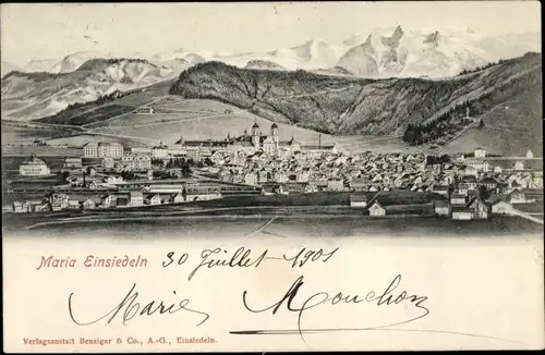 Ak Einsiedeln Kanton Schwyz Schweiz, Kloster Maria Einsiedeln