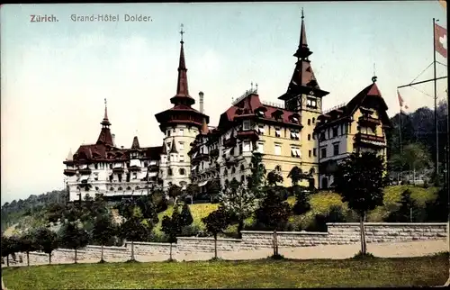 Ak Stadt Zürich Schweiz, Grand Hotel Dolder
