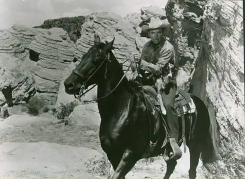 Foto Schauspieler Audie Murphy, Filmszene Auf der Kugel stand kein Name, Pressefoto