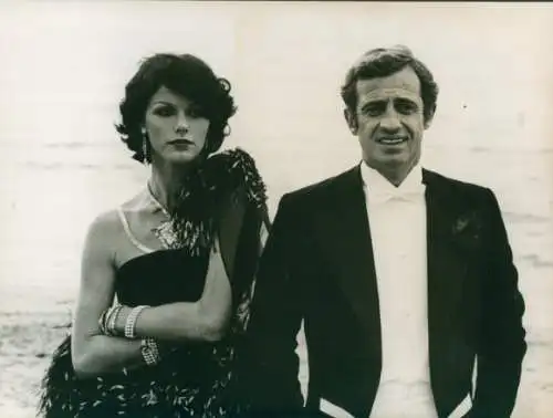 Foto Filmszene Stavisky, Schauspieler Jean-Paul Belmondo und Anny Duperey, Pressefoto