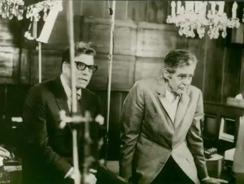 Foto Filmszene, Unternehmen Staatsgewalt, Schauspieler Burt Lancaster und Robert Ryan