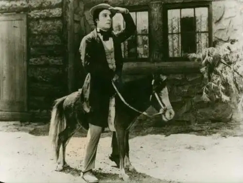 Foto Filmszene, Gastfreundschaft, Schauspieler Buster Keaton, Pressefoto