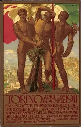 Künstler Ak Torino Turin Piemont, Esposizione Internazionale 1911