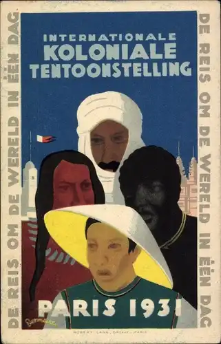 Ak Paris, Kolonial-Ausstellung 1931, Reise um die Welt in Den Haag