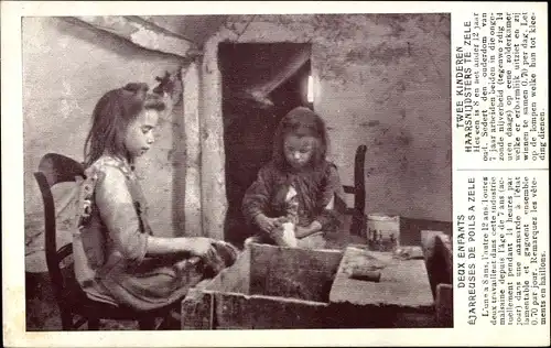 Ak Brüssel Brüssel, Weltausstellung 1910, Heimarbeitsausstellung