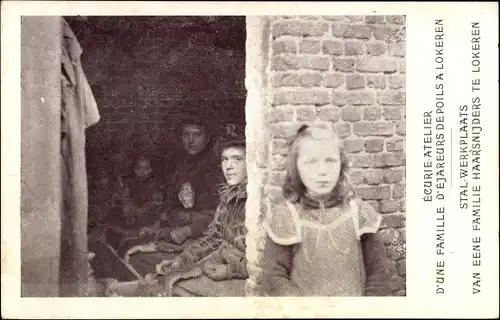 Ak Brüssel Brüssel, Weltausstellung 1910, Heimarbeitsausstellung, Ejareurs