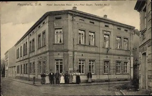 Ak Meuselwitz in Thüringen, Hotel Deutsches Haus