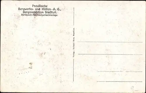 Ak Staßfurt im Salzlandkreis, Berlepsch-Maybachschacht, Schüttelrutschenförderung