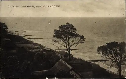 Ak Sarbinowo Ostseebad Sorenbohm Pommern, Blick vom Kirchturm