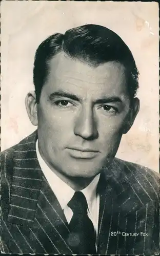 Ak Schauspieler Gregory Peck, Portrait