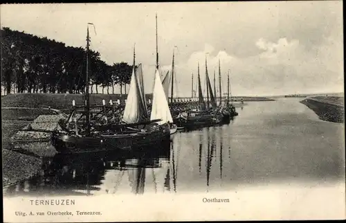Ak Terneuzen Zeeland Niederlande, Osthafen