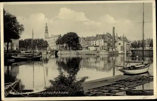 Ak Middelburg Zeeland Niederlande, Rouaanschekade