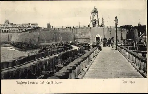 Ak Vlissingen Zeeland Niederlande, Boulevard