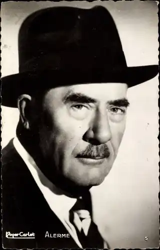 Ak Schauspieler André Alerme, Portrait, Hut