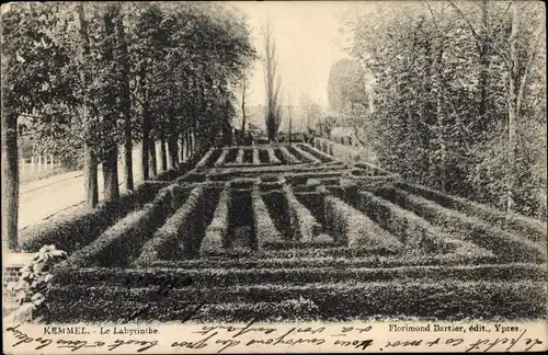 Ak Kemmel Heuvelland Westflandern, Labyrinth