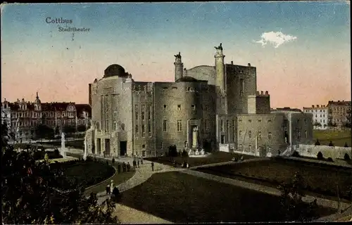 Ak Cottbus in der Niederlausitz, Stadttheater