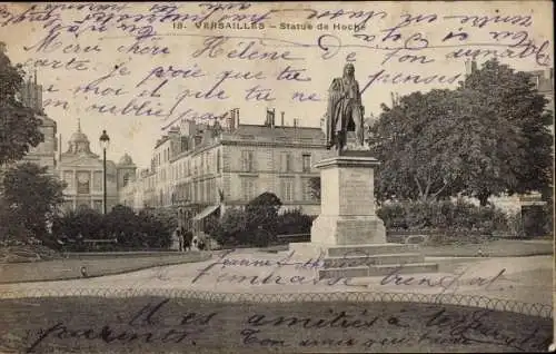 Ak Versailles Yvelines, Statue von Hoche