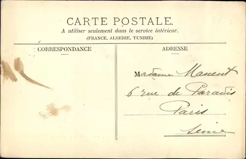 Ak Crécy Somme, Gesamtansicht