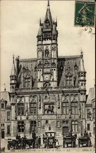 Ak Compiègne Oise, Rathaus