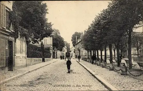 Ak Compiègne Oise, Rue Mounier