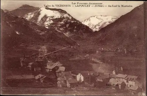 Ak Ariège, Vallee de Vicdessos, Capoulet, Junag, Mountcalm im Hintergrund