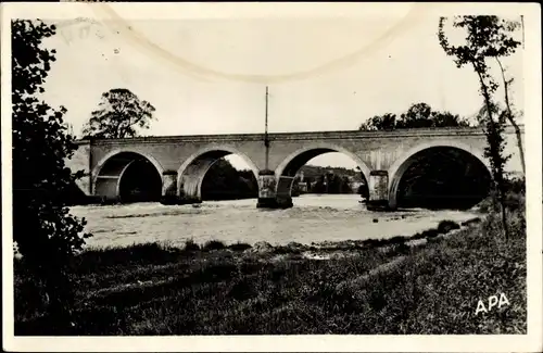 Ak Saverdun-sur-Ariège, Eisenbahnbrücke